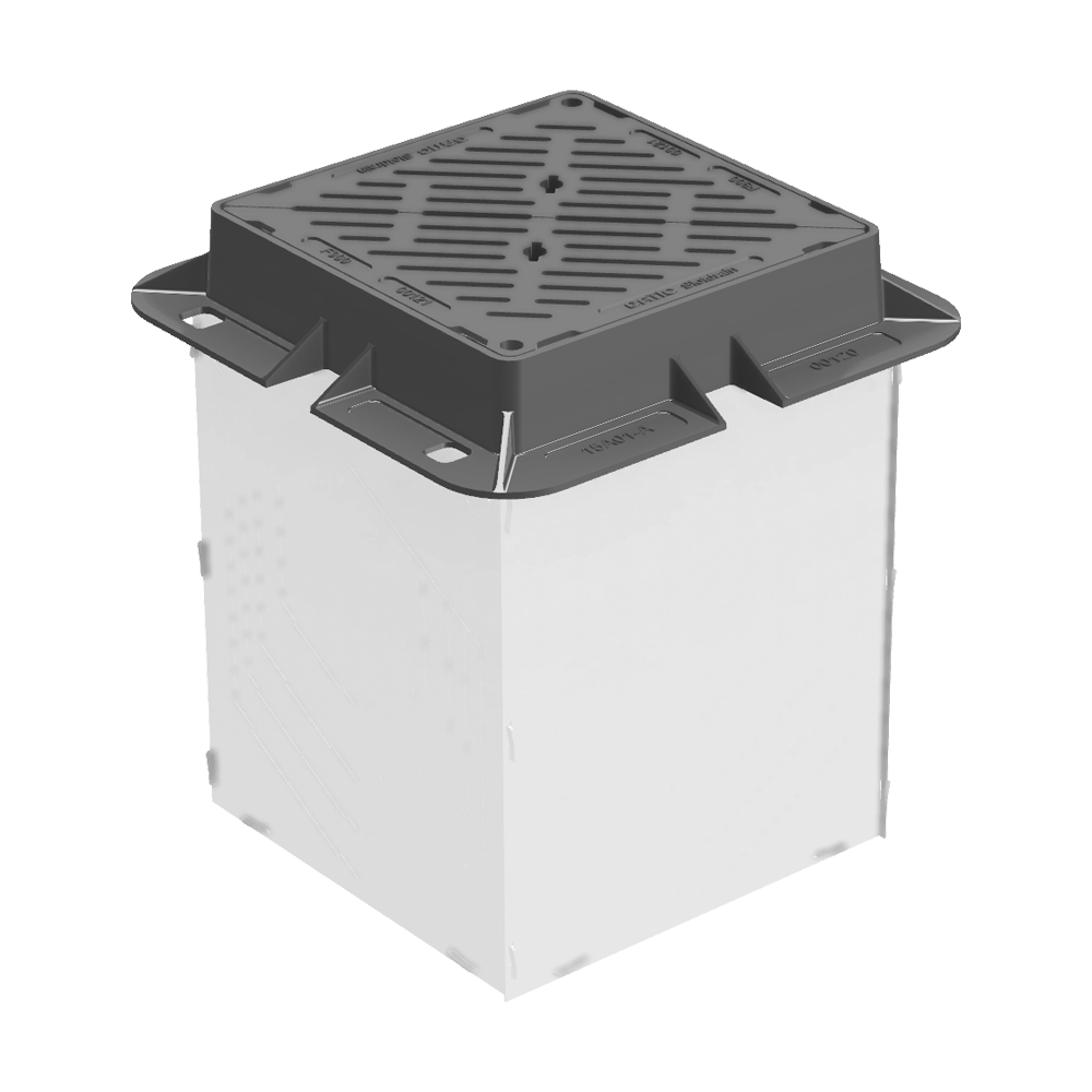 Caixa de Acesso Gatic Slotdrain 308 mm com Grelha Triangular Dupla