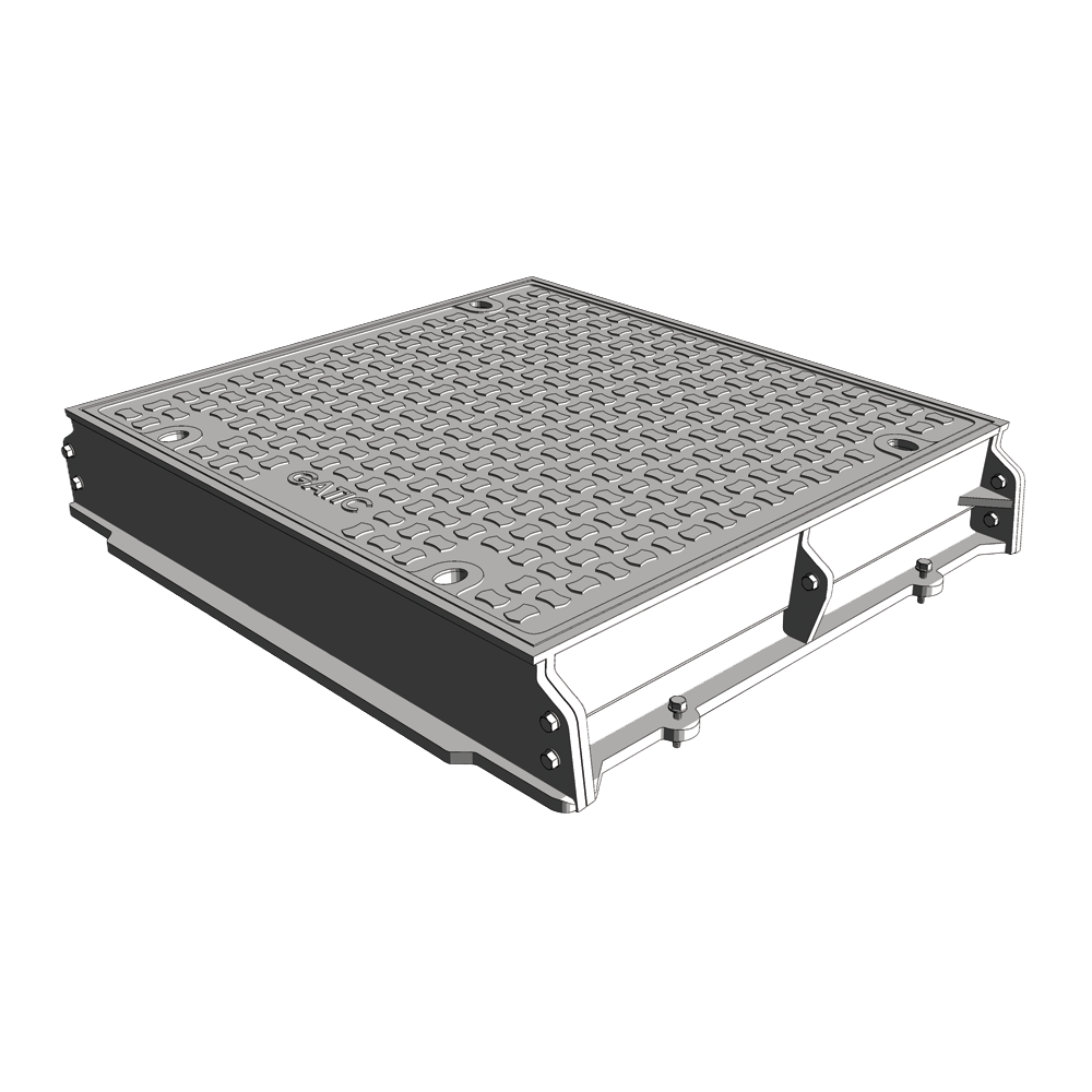 Solid Top Single Round Cover & Frame D400