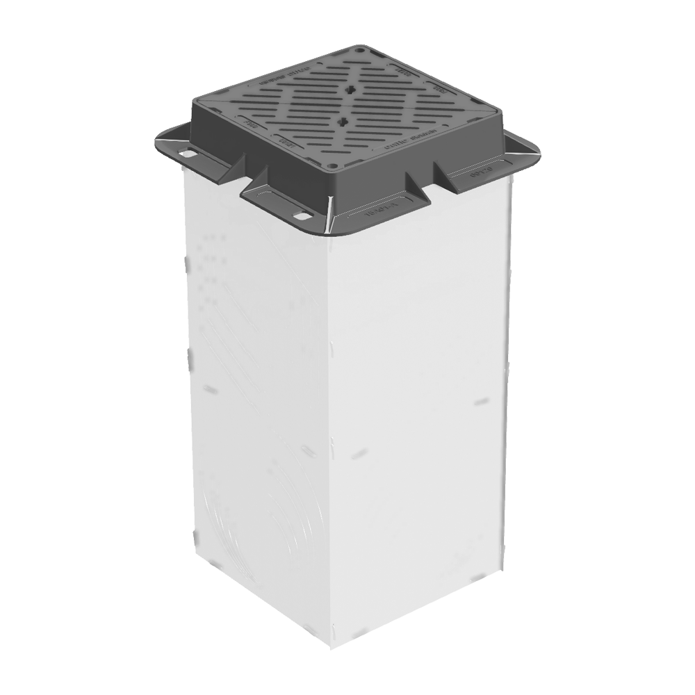 Caixa de Saída Gatic Slotdrain de 686 mm com Grelha Triangular Dupla
